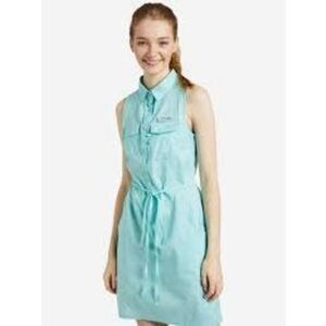 Columbia Super Bonehead Stretch PFG Sleeveless Dress Sz L Vented